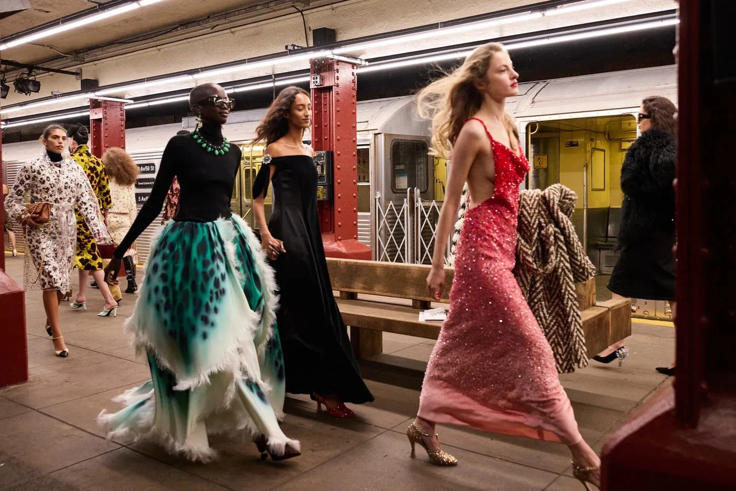 Matthieu Blazy Introduces Chanel’s Grit and Glamour to the NYC Subway