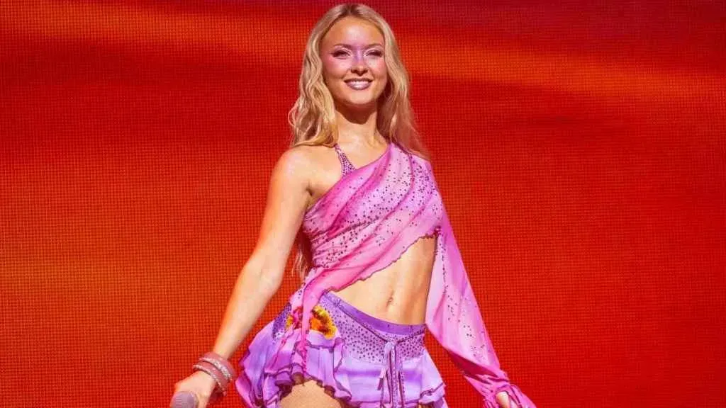 Zara Larsson's Photos in Tiny Baby Tee & Sheer Skirt Have a Unique Impact