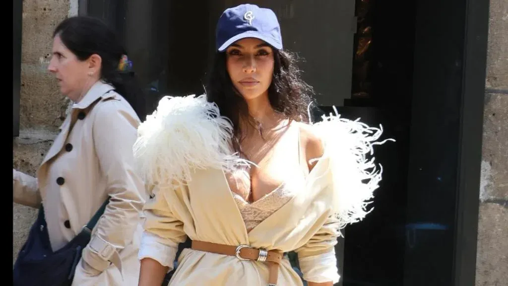 Pictures: Kim Kardashian Looks Stunning in High-Slit Robe