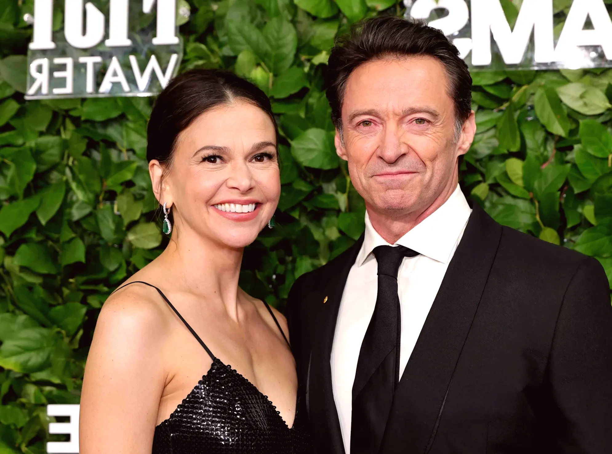 Hugh Jackman and Sutton Foster Radiate Joy at Rare PDA-Filled Red Carpet Event