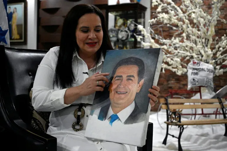 Former Honduran president has no intention of returning to politics after being pardoned by Trump, according to his wife.
