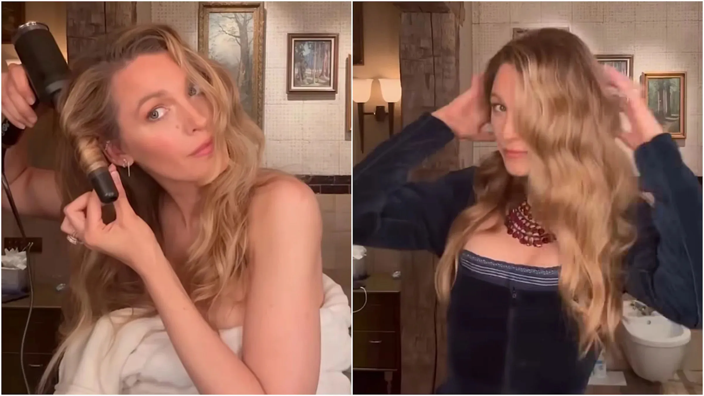 Blake Lively's Corset Dress and Hairstyle are Perfect for a Gossip Girl Thanksgiving Episode