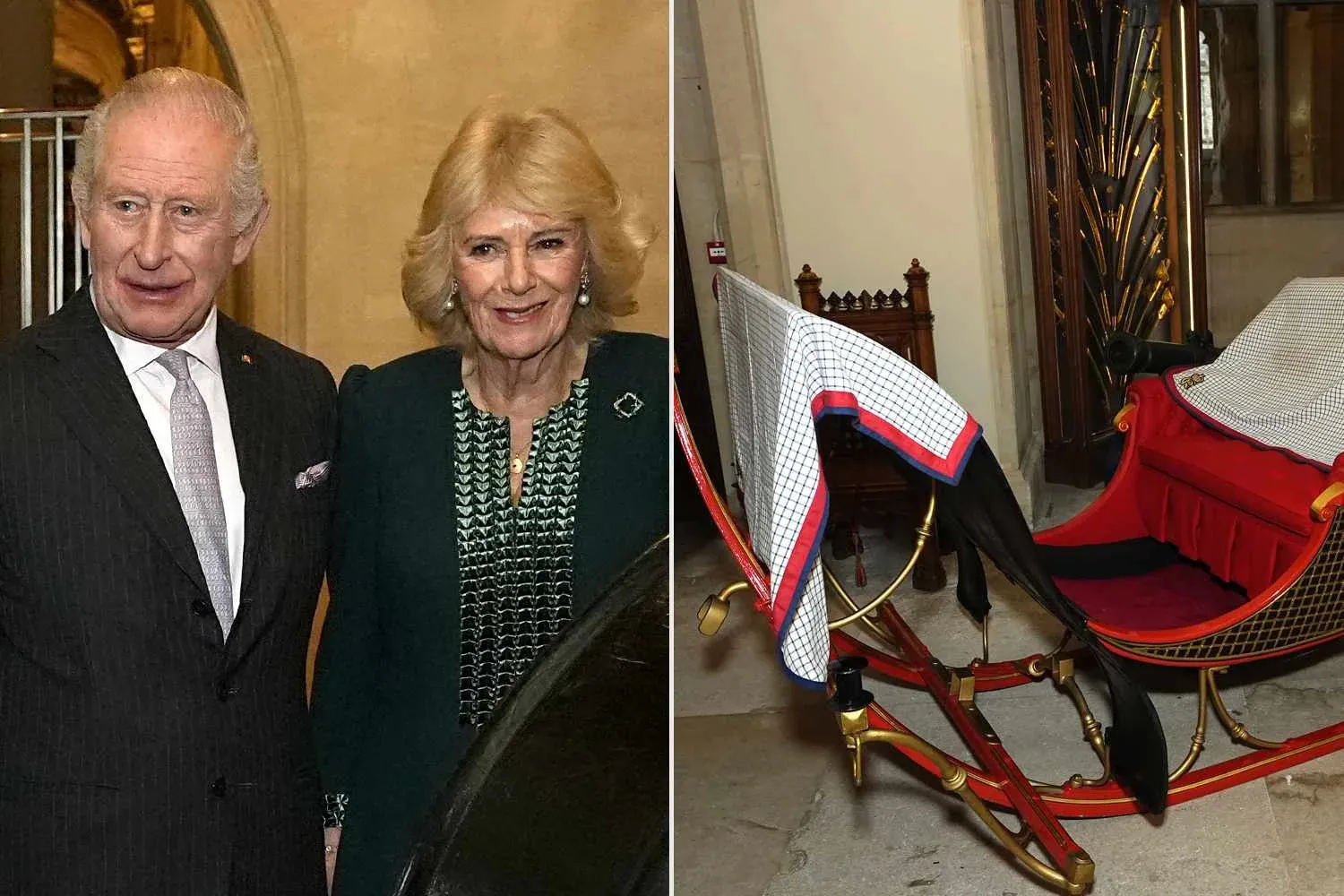 King Charles and Queen Camilla Embrace the Christmas Season by Displaying 180-Year-Old Royal Sleigh