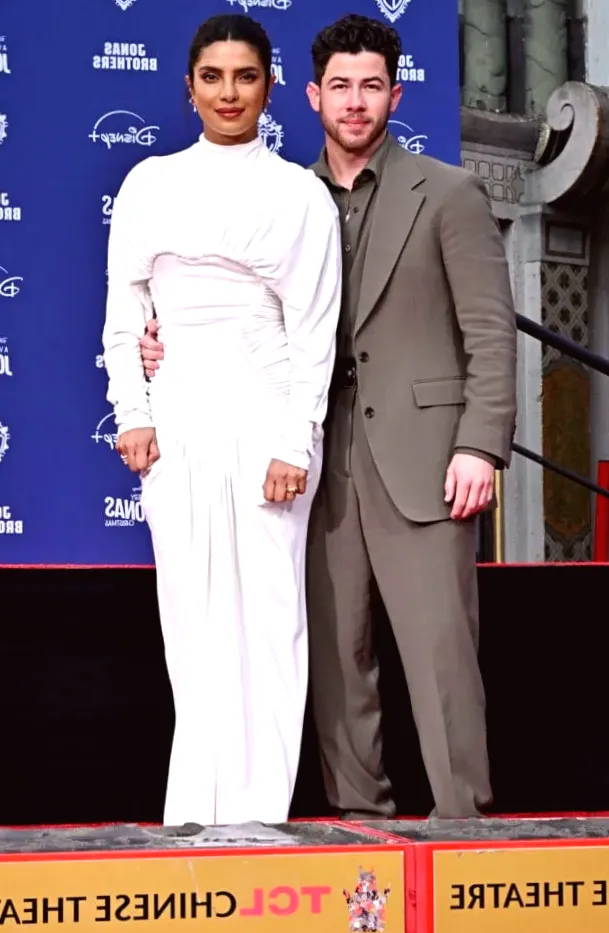 Priyanka Chopra donned Stella McCartney at the Jonas Brothers Hand And Footprint Ceremony