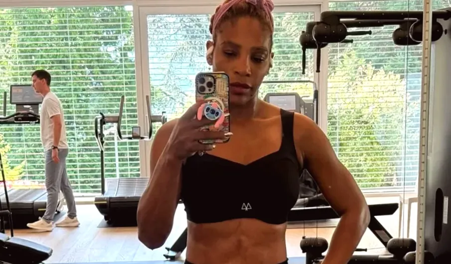 Serena Williams Displays Ultra-Toned Physique in Cutout Swimsuit Photo