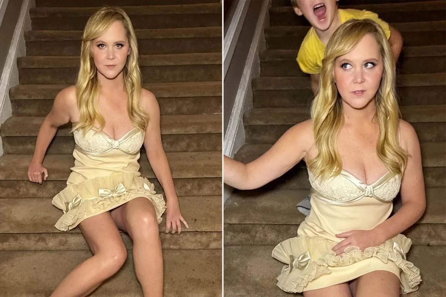 Amy Schumer's at-Home Photo Shoot Interrupted by Her 6-Year-Old Son Gene