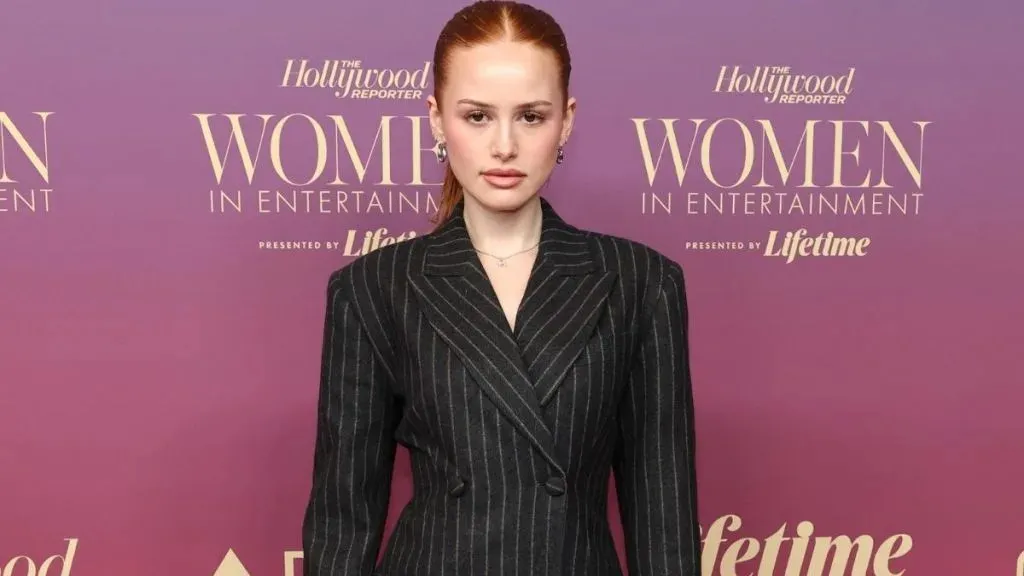 Madelaine Petsch Shows Off Her Legs in Short Blazer Dress