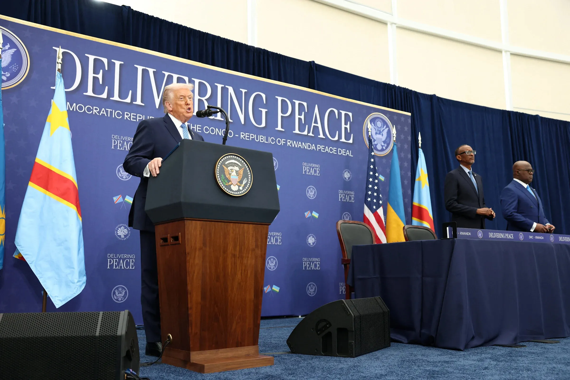 Trump botches names of African leaders, makes inappropriate jokes about violence