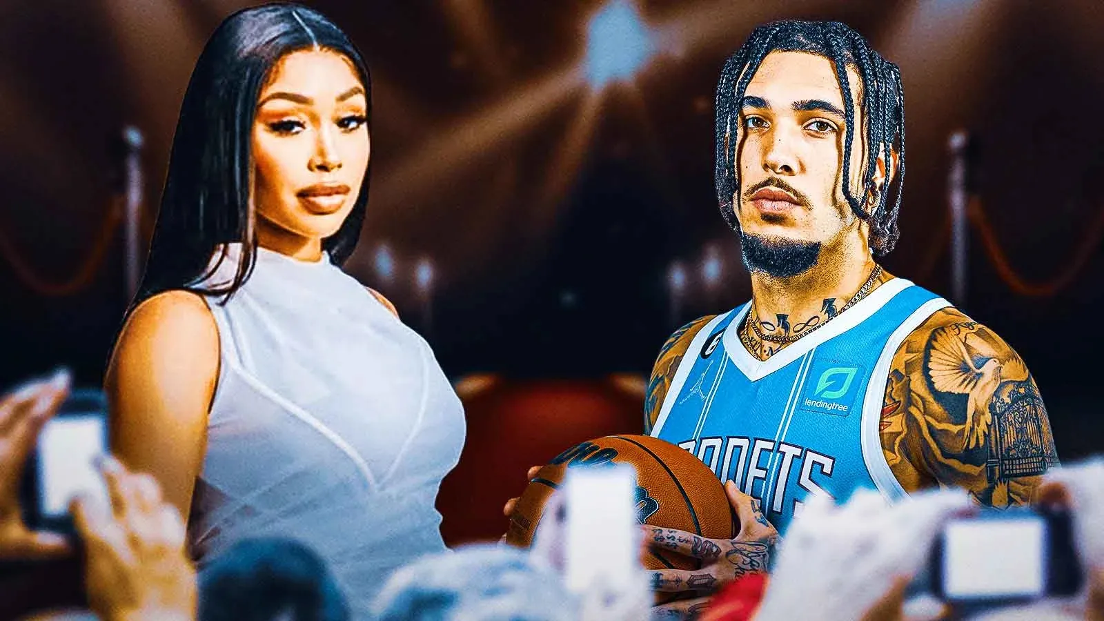 Rapper slammed by LiAngelo Ball's former partner Rashida Nicole, as she welcomes baby girl during divorce