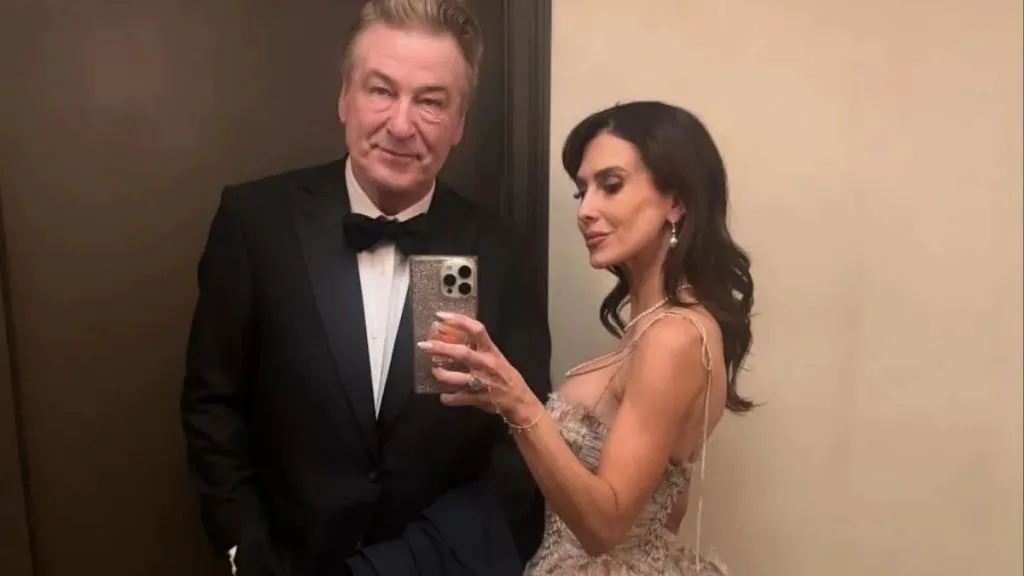 Hilaria Shows Off Her Long Legs in a Ruffled Mini-Dress