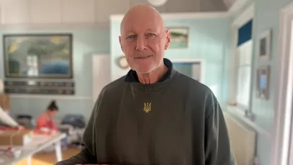 Delivery of new clothing to children in Ukraine