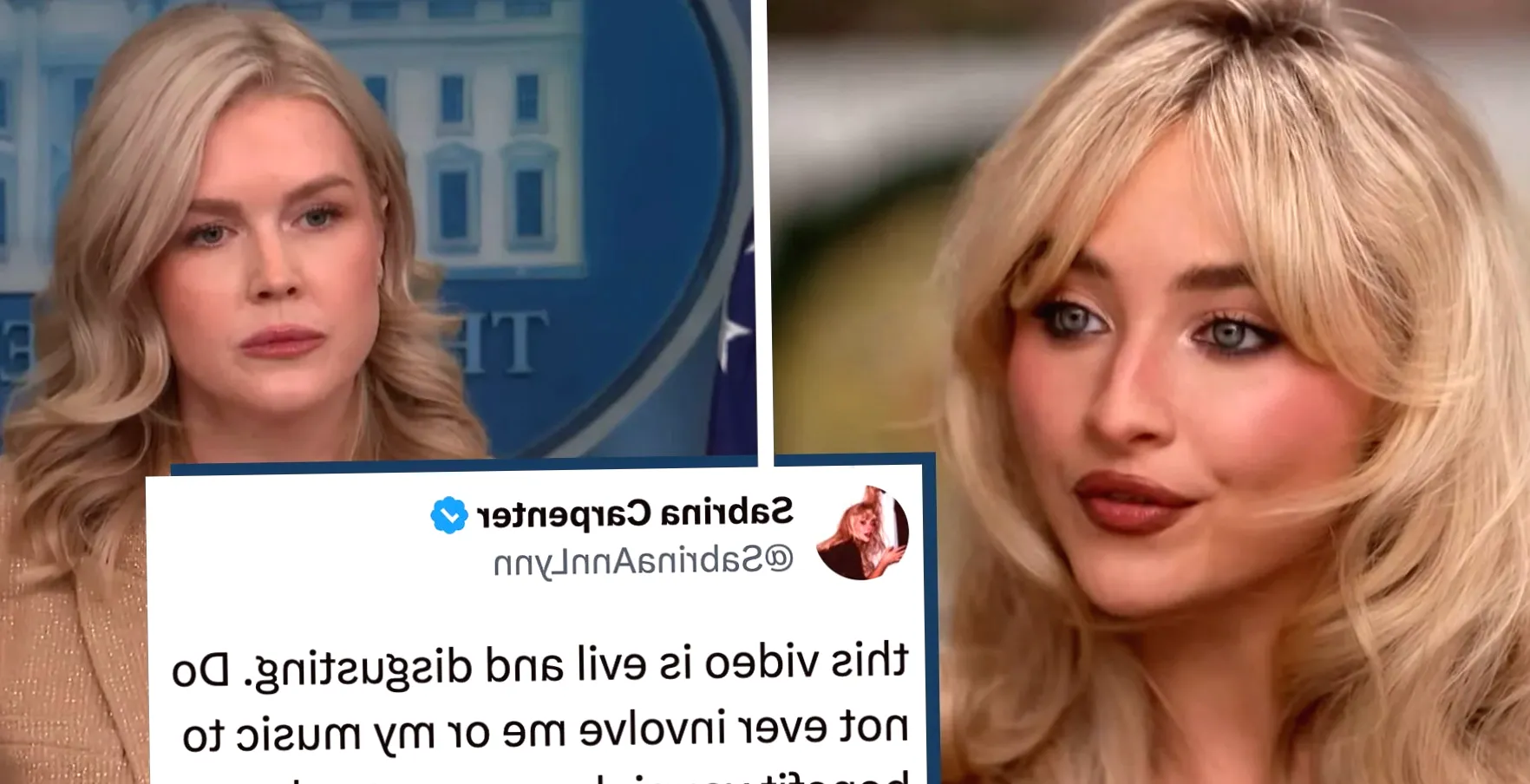 "We stand our ground": Sabrina Carpenter denounces Trump's deportation video featuring her song as "evil"—White House responds with ridicule