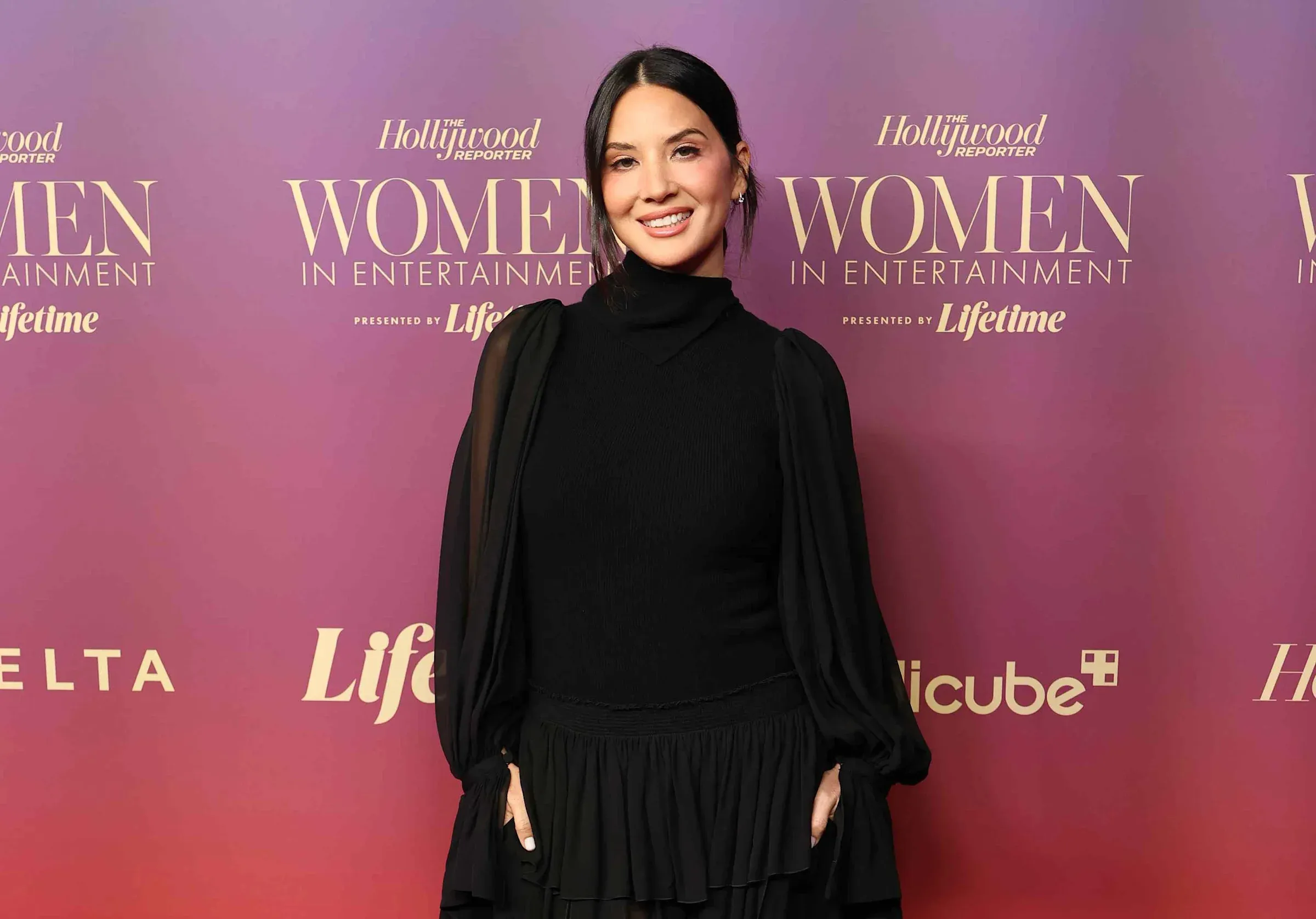 Olivia Munn's Little Black Dress is Torn Down the Sides