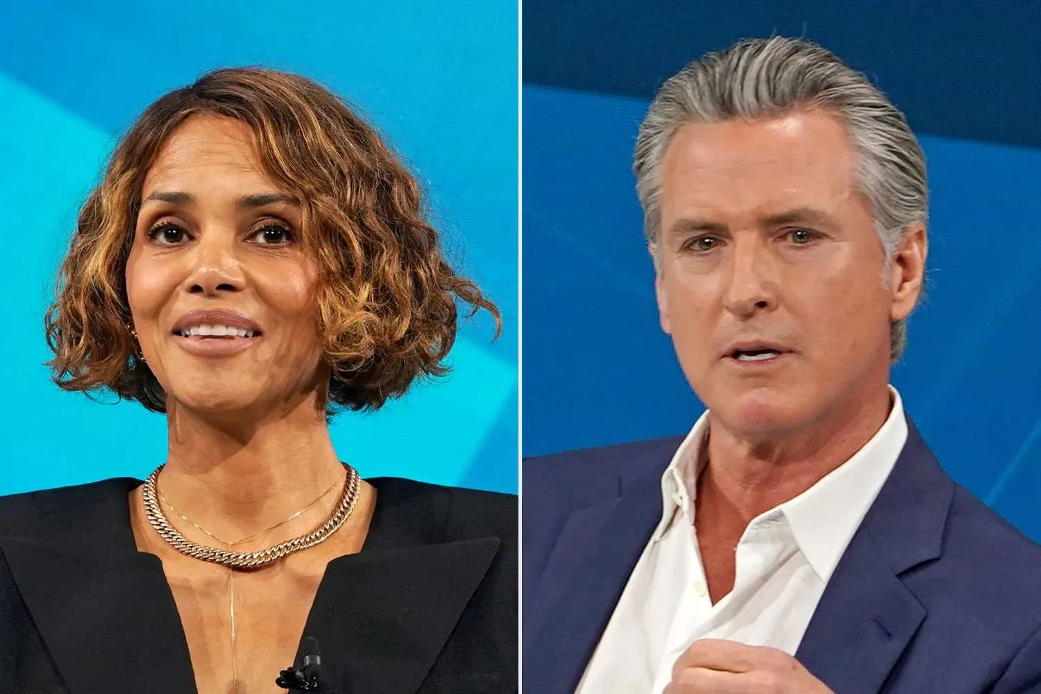 Halle Berry Criticizes Gavin Newsom for 'Devaluing' Women and States He 'Shouldn't Be Our Next President' Just Before His Stage Appearance