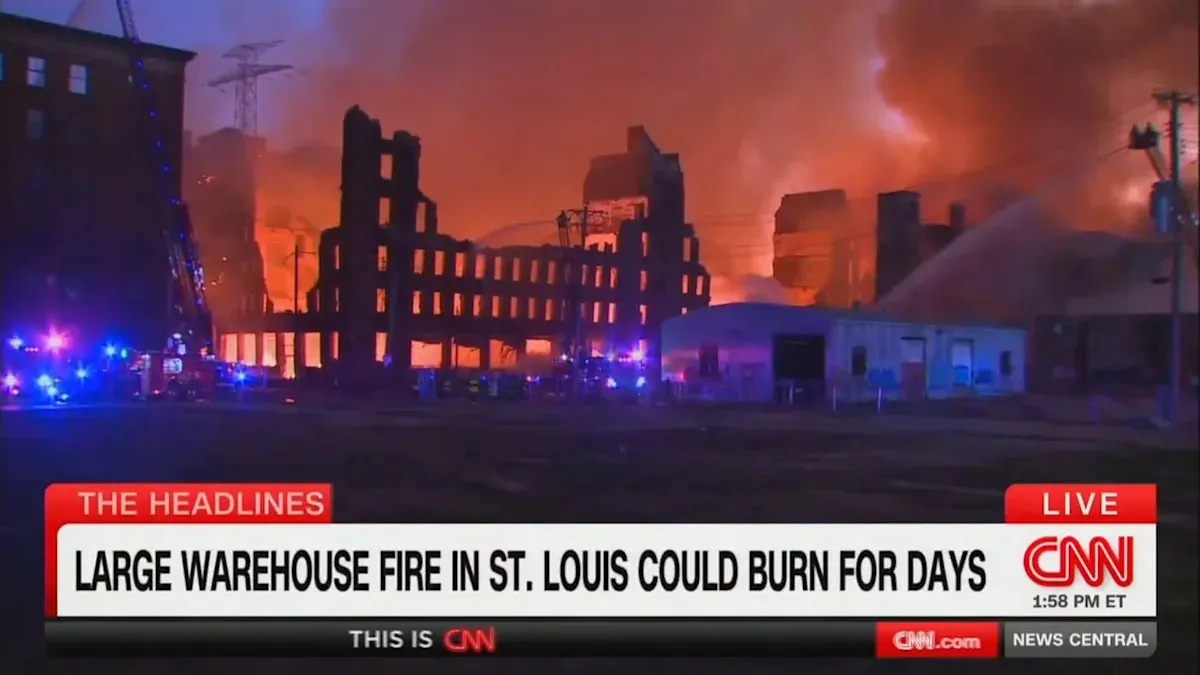 Incredible Footage Captures Enormous Fire That Destroyed Warehouse Complex in St. Louis: ‘We’re in for a Long Haul’