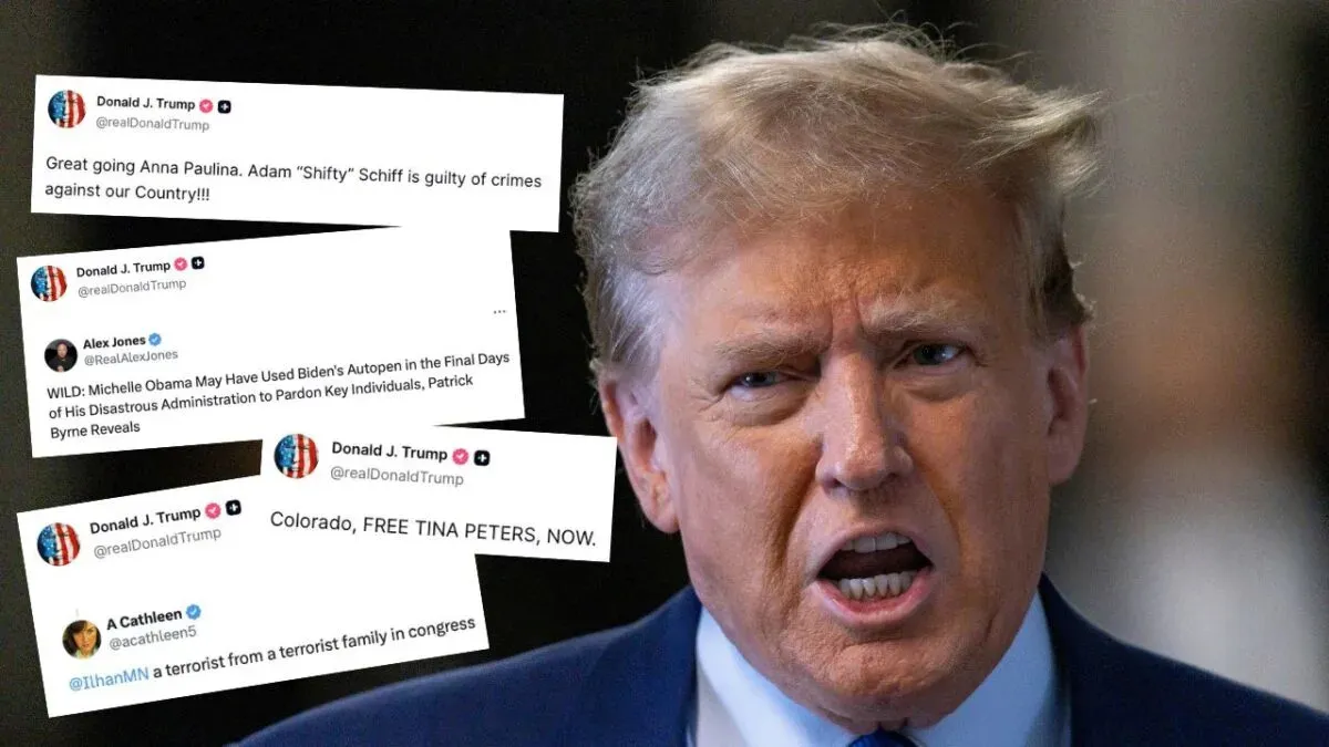 Trump posts over 160 messages on Truth Social during late-night frenzy