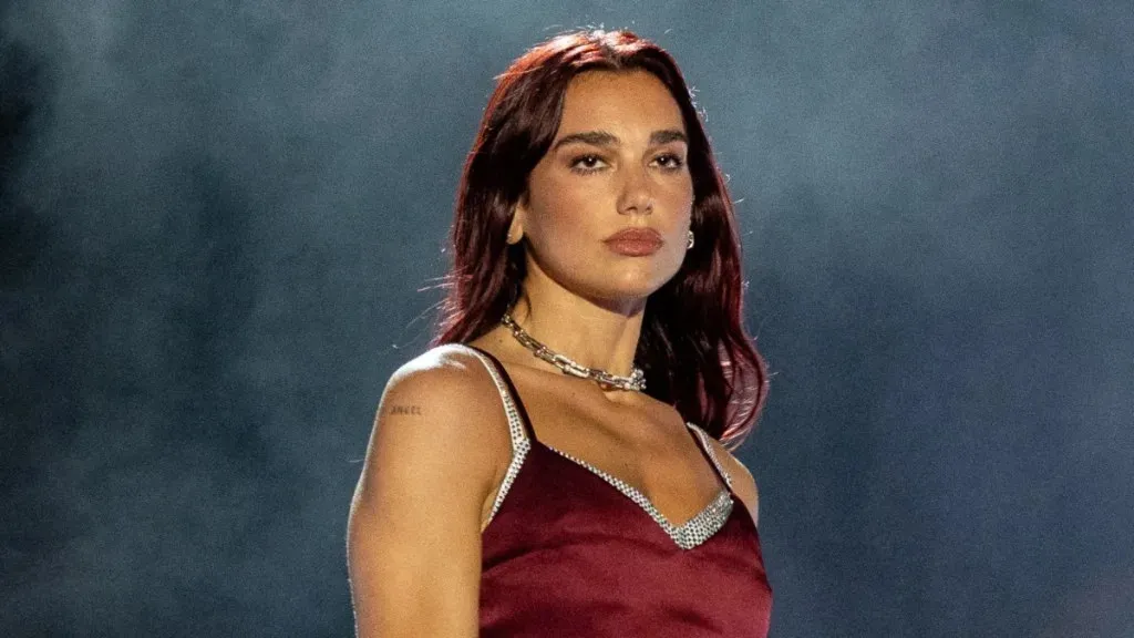 Dua Lipa in a Red Cut-Out Bodysuit Commands Your Attention