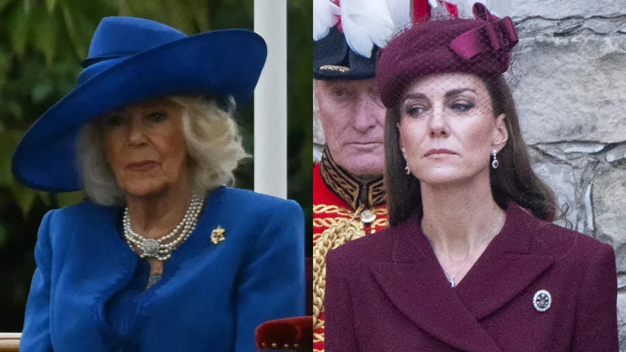 Kate & Camilla's Awkward Encounter Captured on Camera Following Reports of Princess Feeling 'Humiliated' by the Queen Amid Alleged 'Tension'