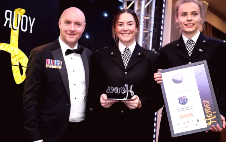 Police officers honored for bravery during riot