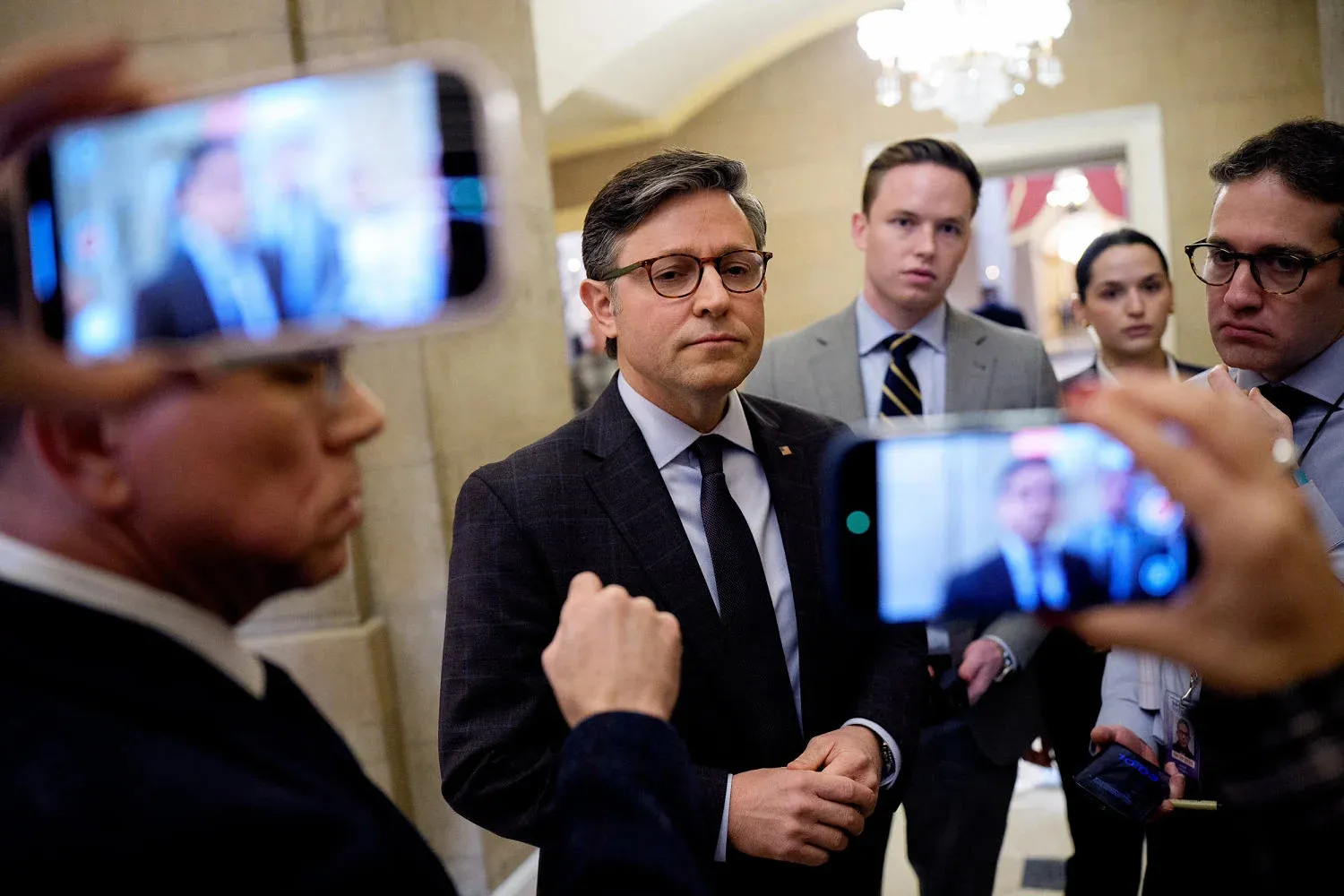 Speaker Johnson's challenge in maintaining control of the House floor