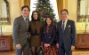 Katy Perry and Justin Trudeau meet ex-Japanese prime minister