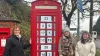 Village converts phone booth into advent calendar