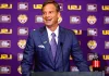 Lane Kiffin refuses to attend ESPN's 'College GameDay' in Atlanta following LSU's signing of top recruit.