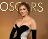 Jennifer Lopez Goes Topless in a Oversized Brown Blazer with Deep Plunge to Her Midsection